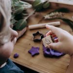 Natural lavender play dough eco kit mini eco bag eco activity box for kids poppy and daisy designs