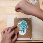 DIY art stencil craft eco childrens activity party plastic free birthday party for kids australia