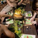 DIY woodland playdough activity party plastic free eco activity party for kids australia